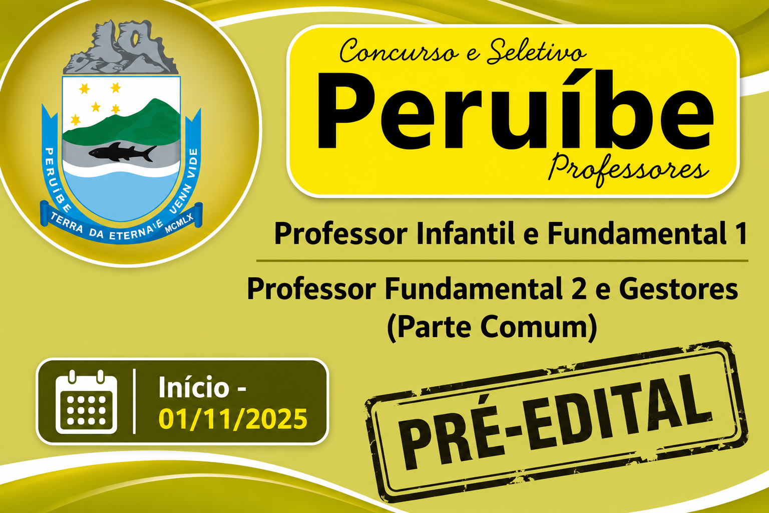 Pré Edital- Peruíbe- Professores - (2025/2026)