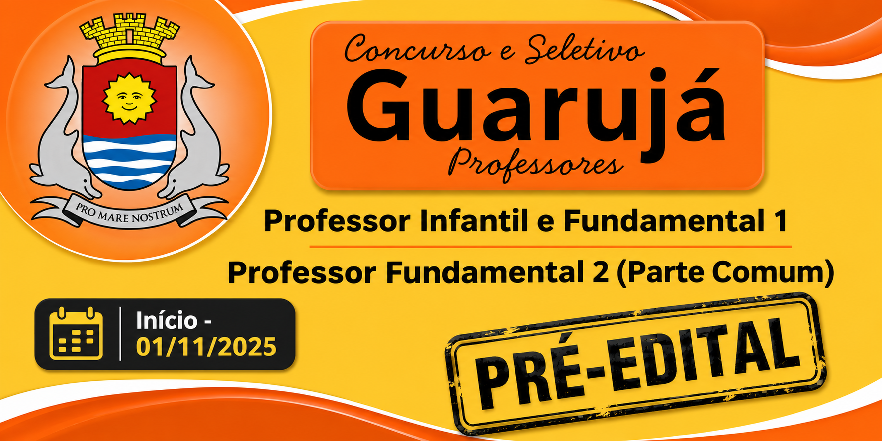Pré Edital- Guarujá- Professores - (2025/2026)