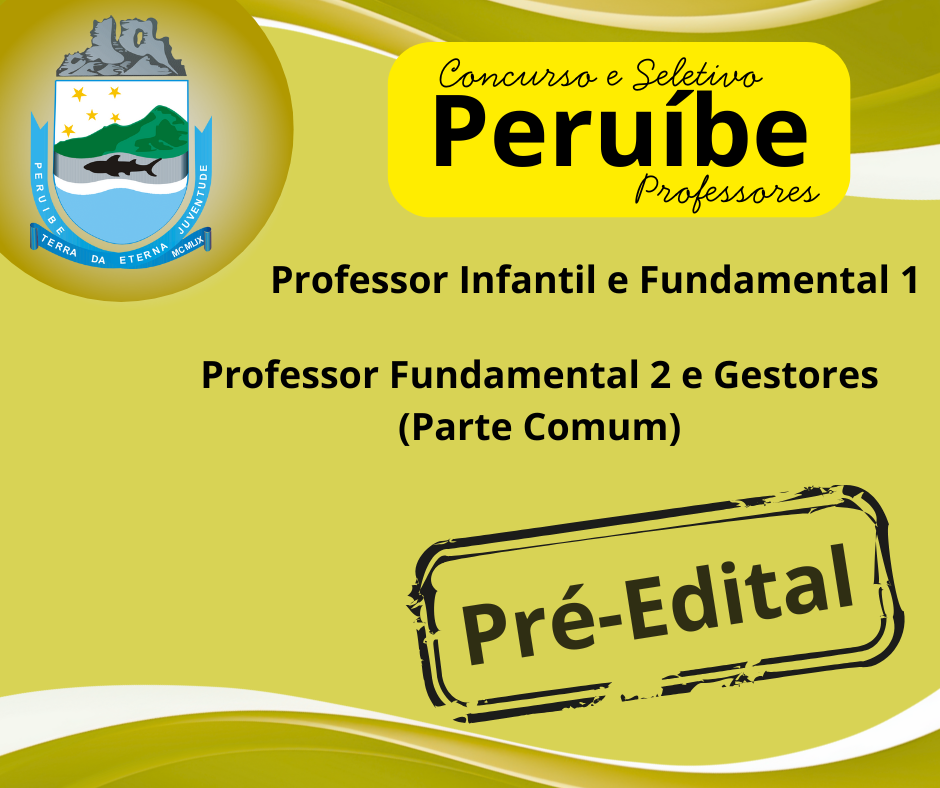 Pré Edital- Peruíbe- Professores - (2025/2026)